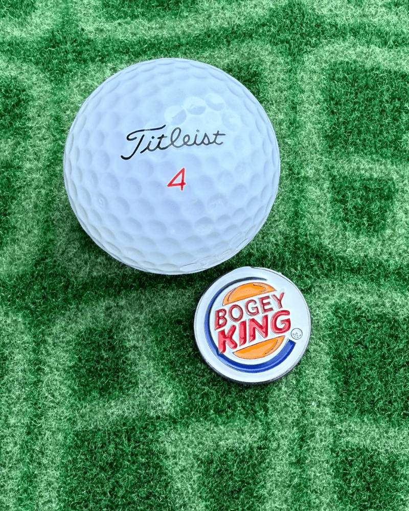Novelty Golf Ball Marker Next to Golf Ball
