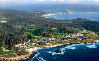 pebble beach golf club for a birdseye view