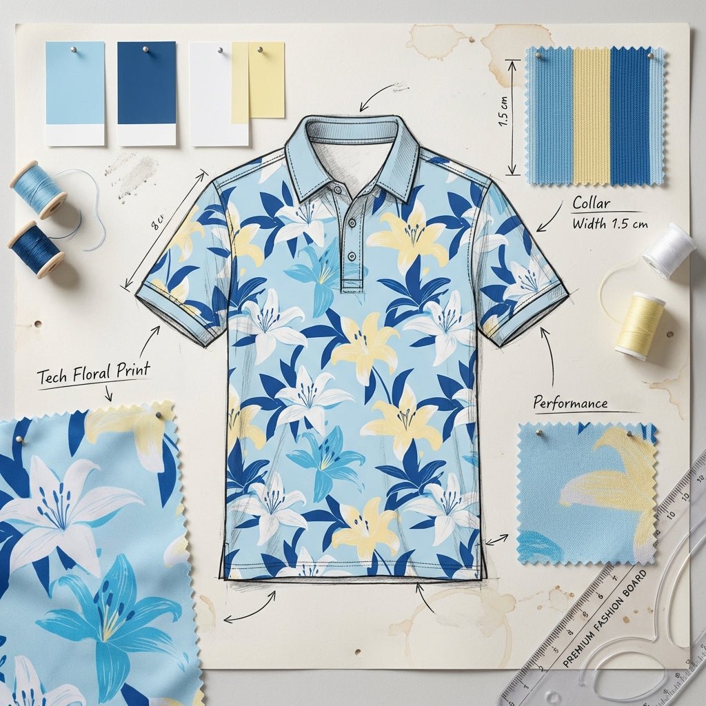 designers board of a golf polo