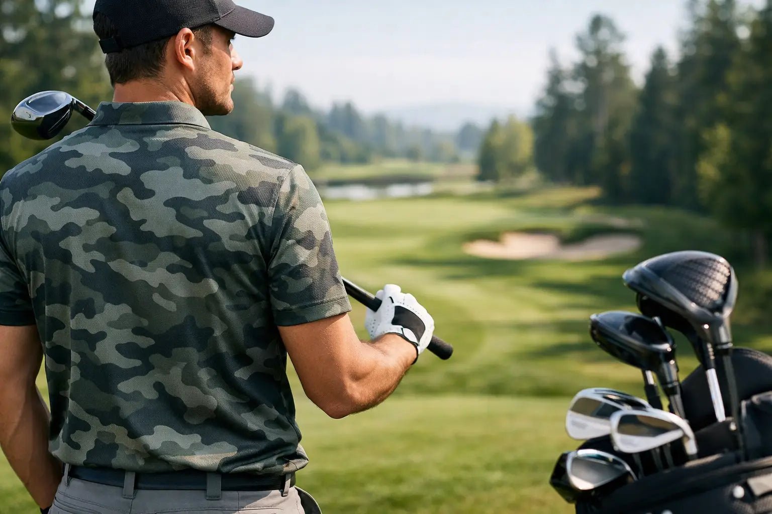 Why a Camo Golf Polo Works on Course