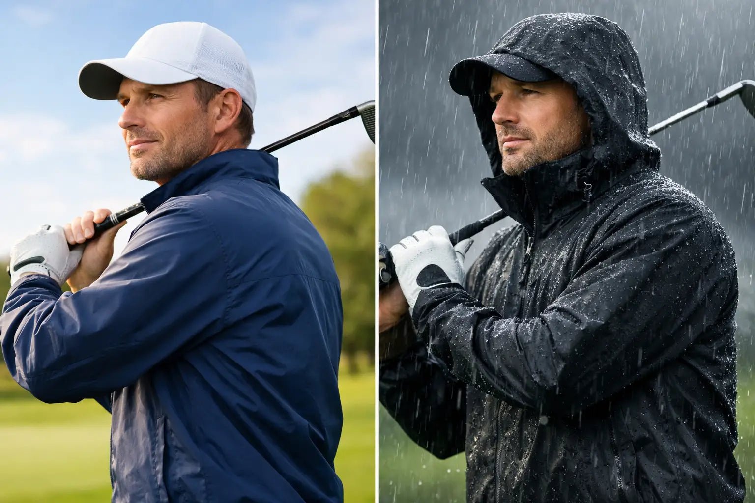 Windbreaker vs Waterproof Golf Jacket