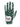 A single golf glove from Caddie Couture featuring a dark green and light green brushstroke pattern with white trim and a white wrist strap.