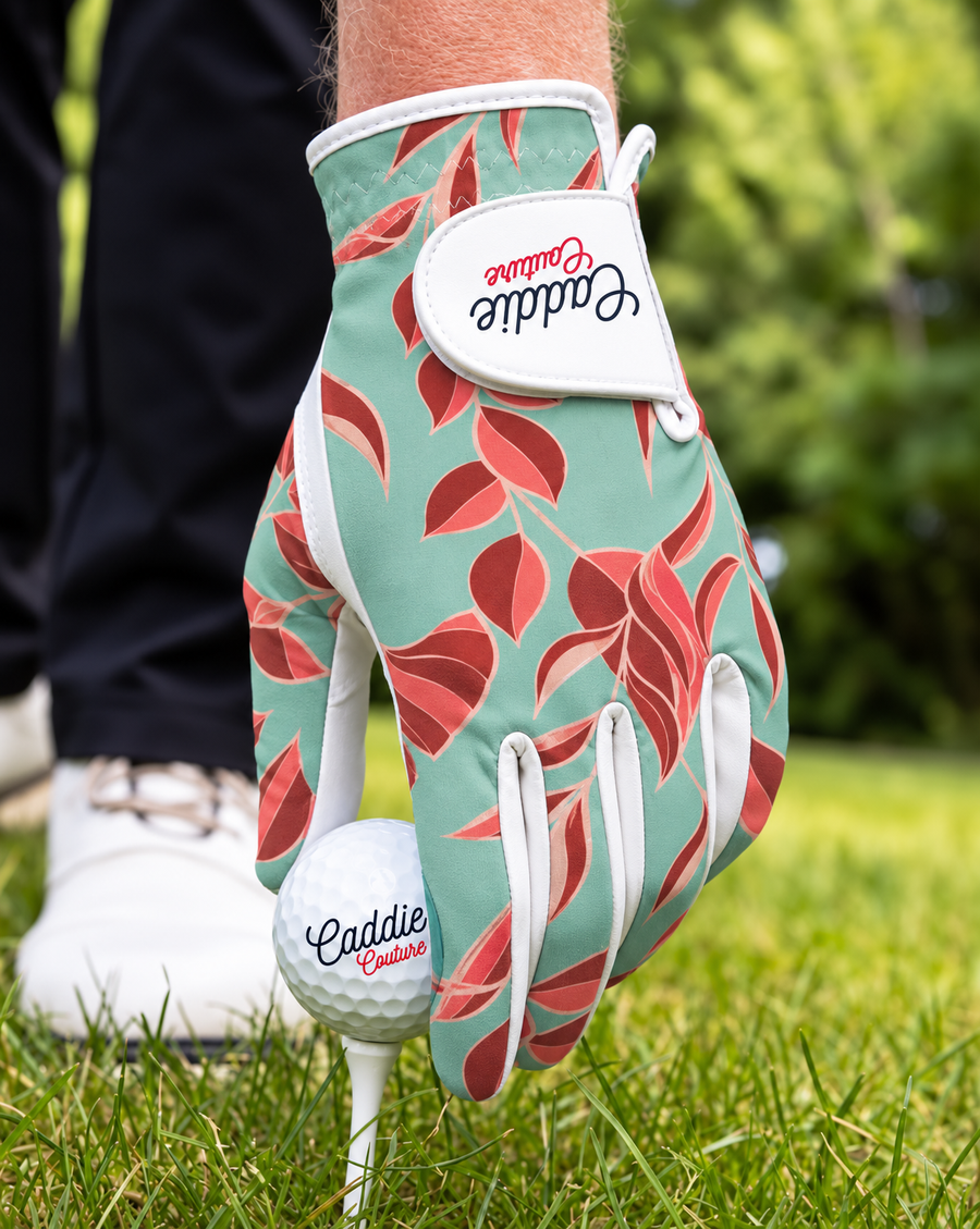 Coral Bloom Golf Glove