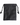 Black drawstring pouch on a white background