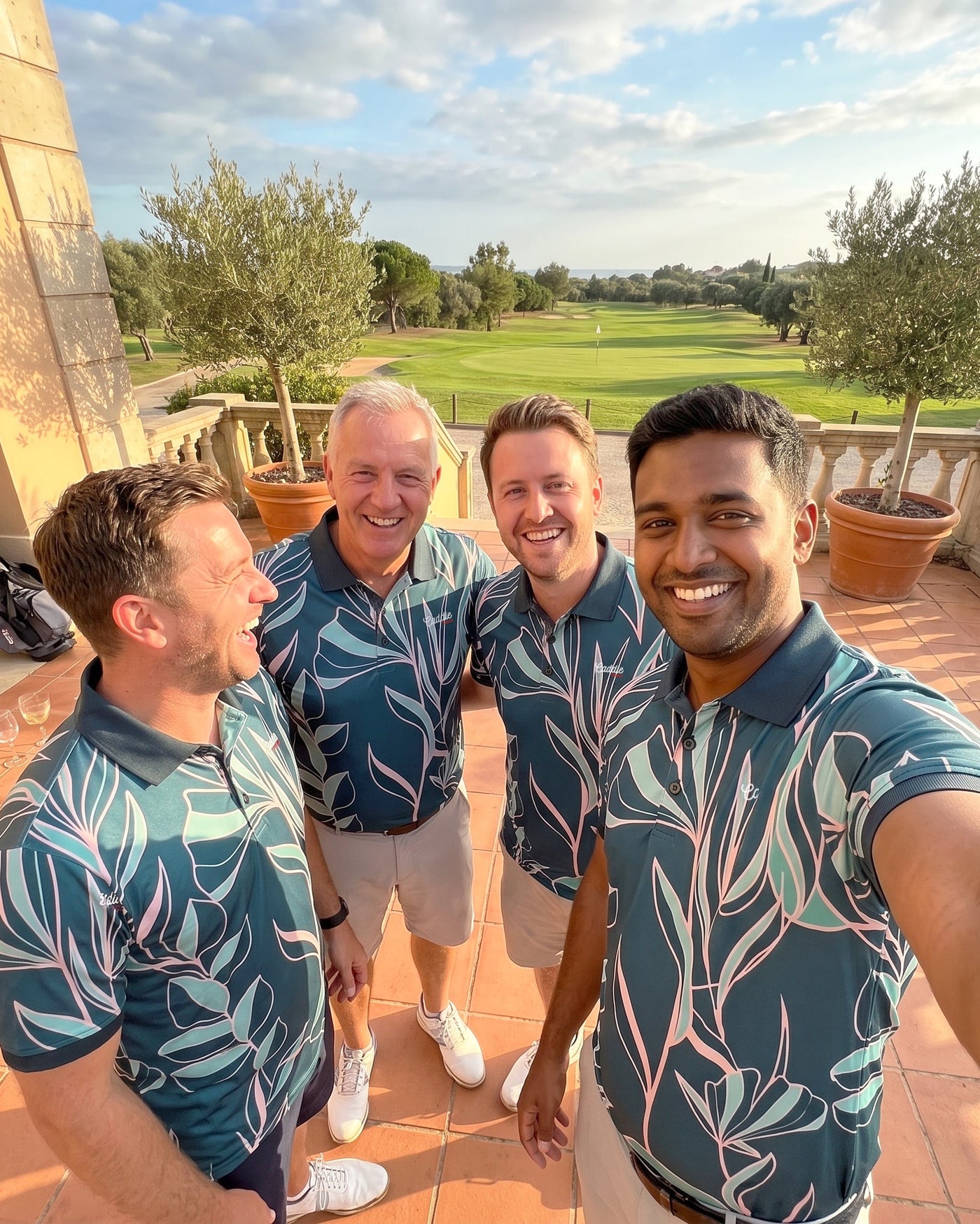 Caddie Couture golf polo lifestyle image
