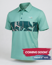 Lagoon Stripe Performance Polo