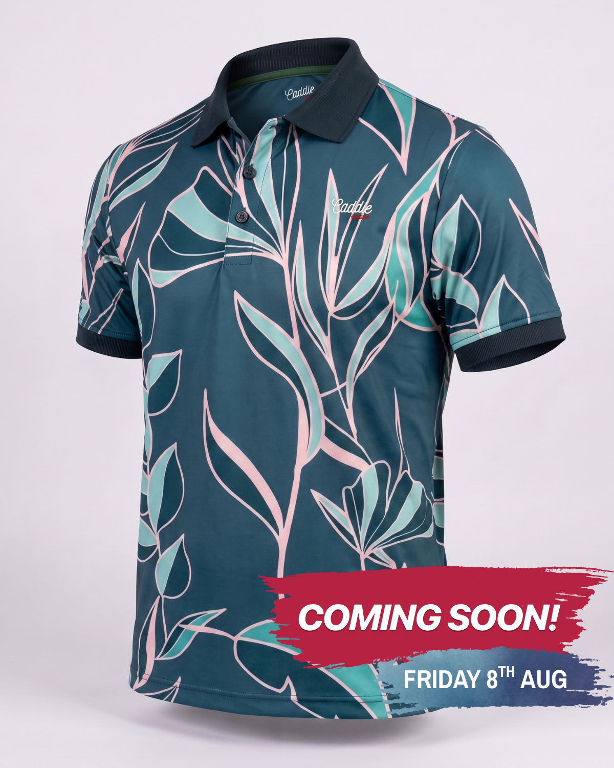 Lagoon Bloom Performance Golf Polo