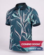 Lagoon Bloom Performance Golf Polo