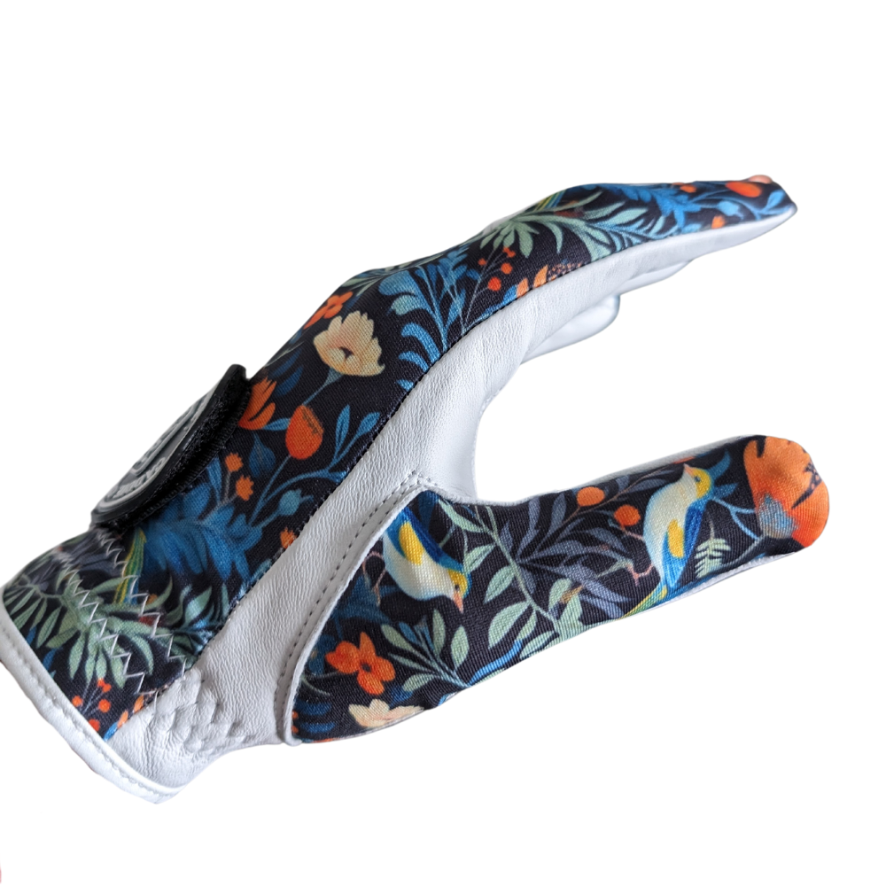 floral golf glove