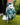 Golf glove with brand logo on a golf course