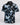 Black floral patterned shirt on a white background