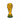 World Cup golf ball marker on a white background