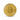 Gold Bitcoin coin on a white background