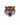 Enamel ball marker of a tiger's face on a white background