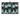 Towel with black and green abstract pattern and 'Caddie Couture' branding.