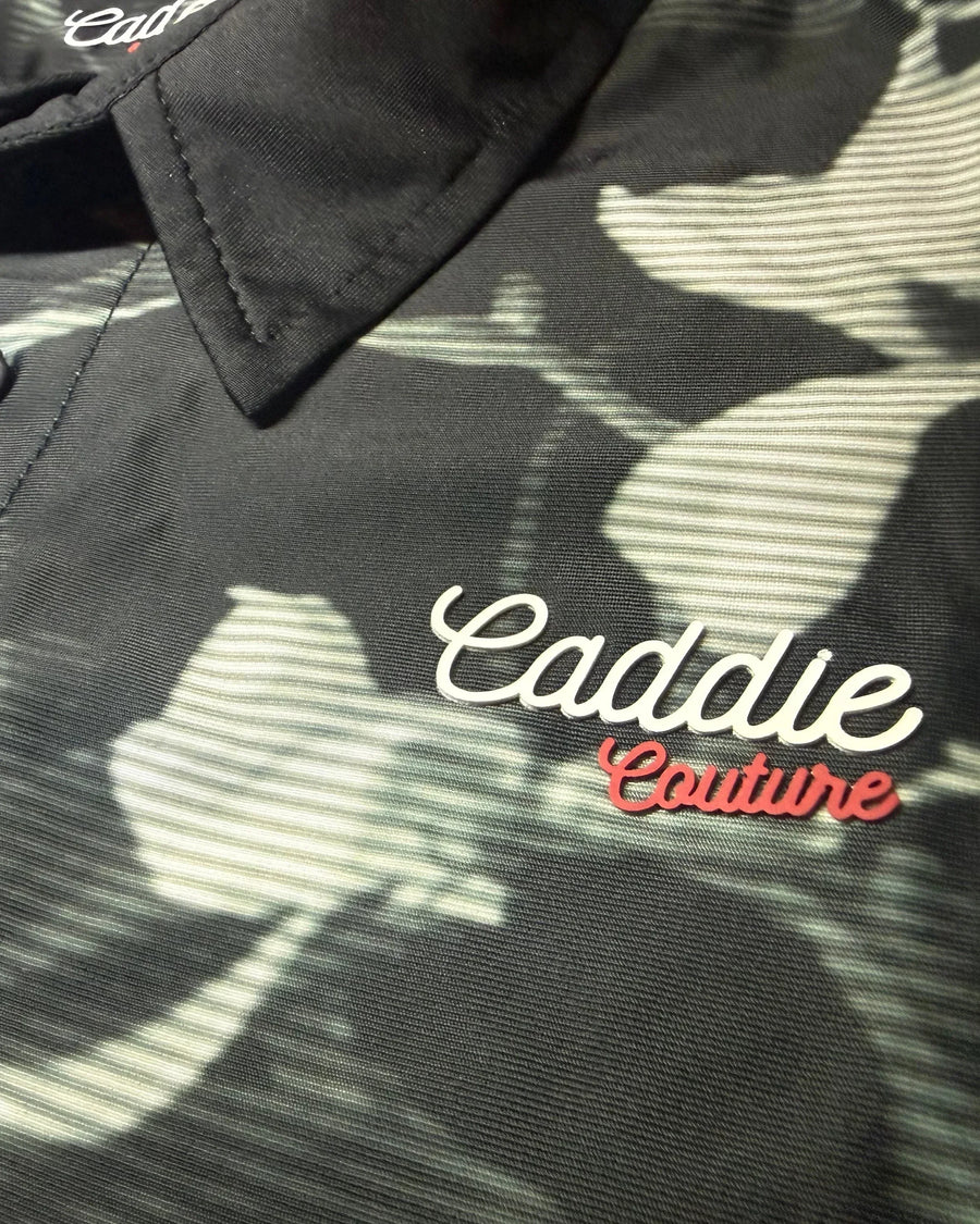 Caddie Couture golf polo detail