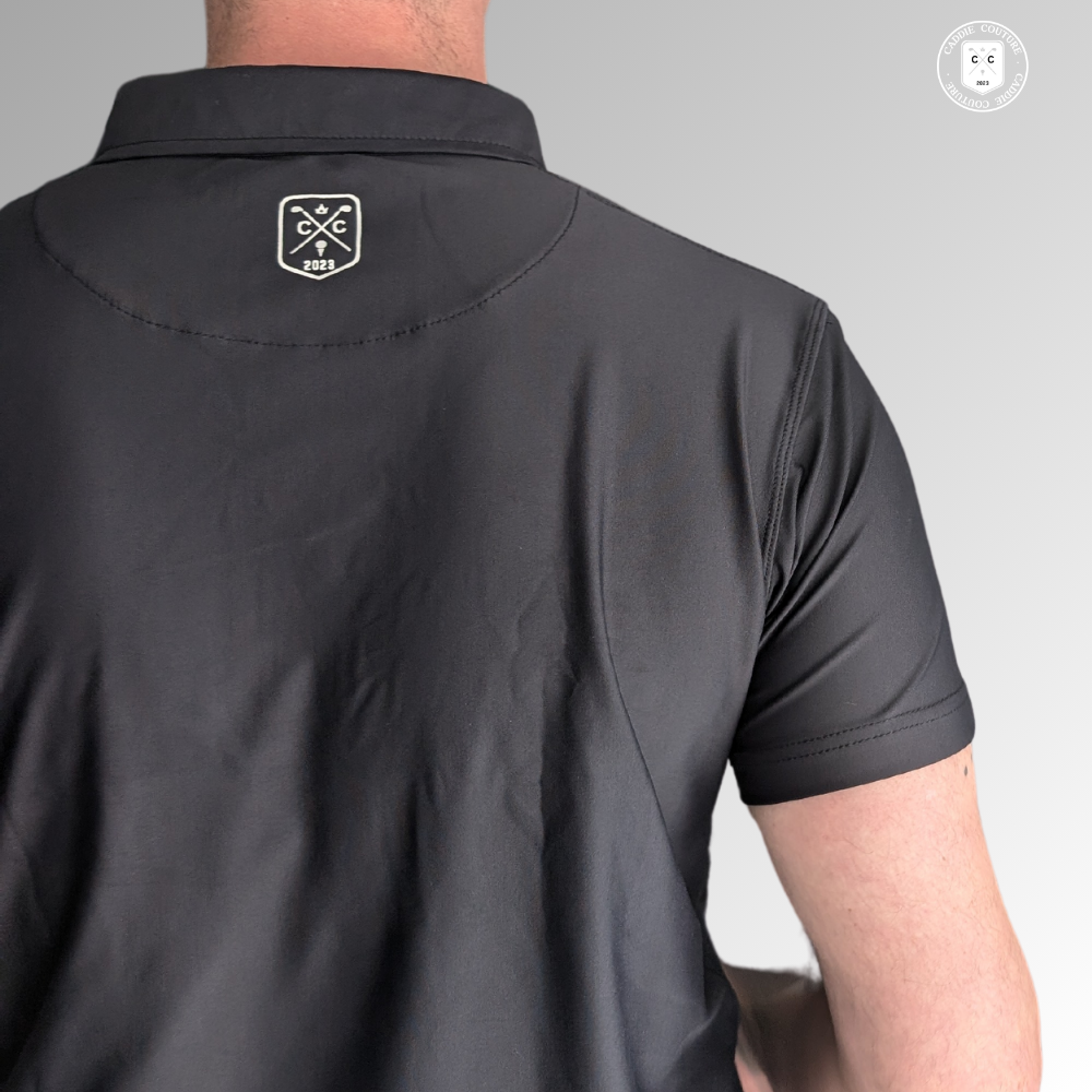 onyx golf polo shirt from the back
