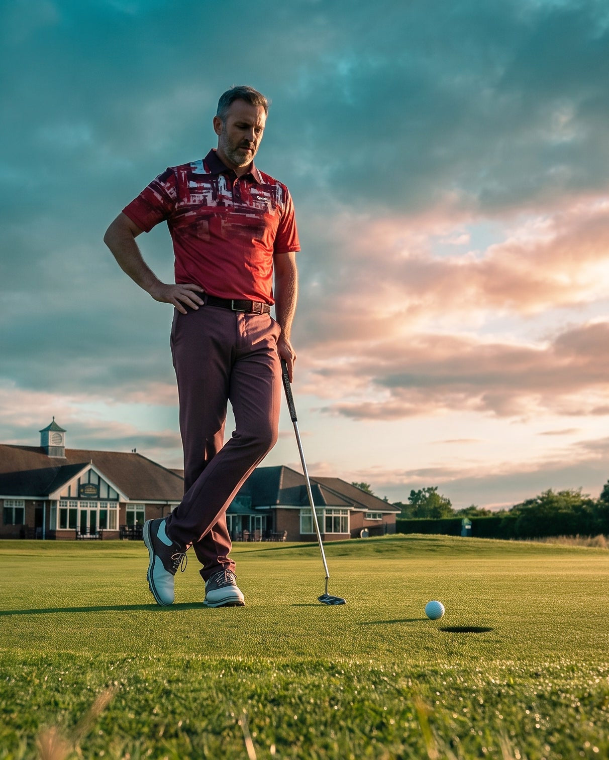 Caddie Couture golf polo lifestyle image