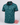 A short-sleeve polo shirt with a teal and green diagonal ikat pattern, featuring a dark collar and sleeve cuffs, and a white embroidered 'Caddie' logo on the chest.