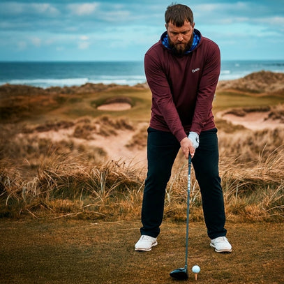 Azure Petal Performance Golf Hoodie