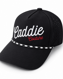 Black Caddie Cap - Caddie Couture