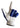 White and blue glove on a white background