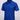 Blue patterned polo shirt on a white background
