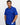 Man wearing a blue patterned golf polo shirt with a golf glove on a white background