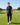 Man on Golf Course wearing Caddie Couture Golf Joggers