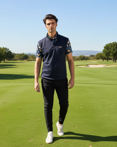 Man on Golf Course wearing Caddie Couture Golf Joggers