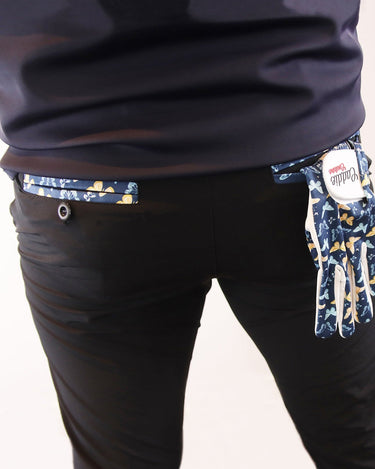 black golf joggers close up