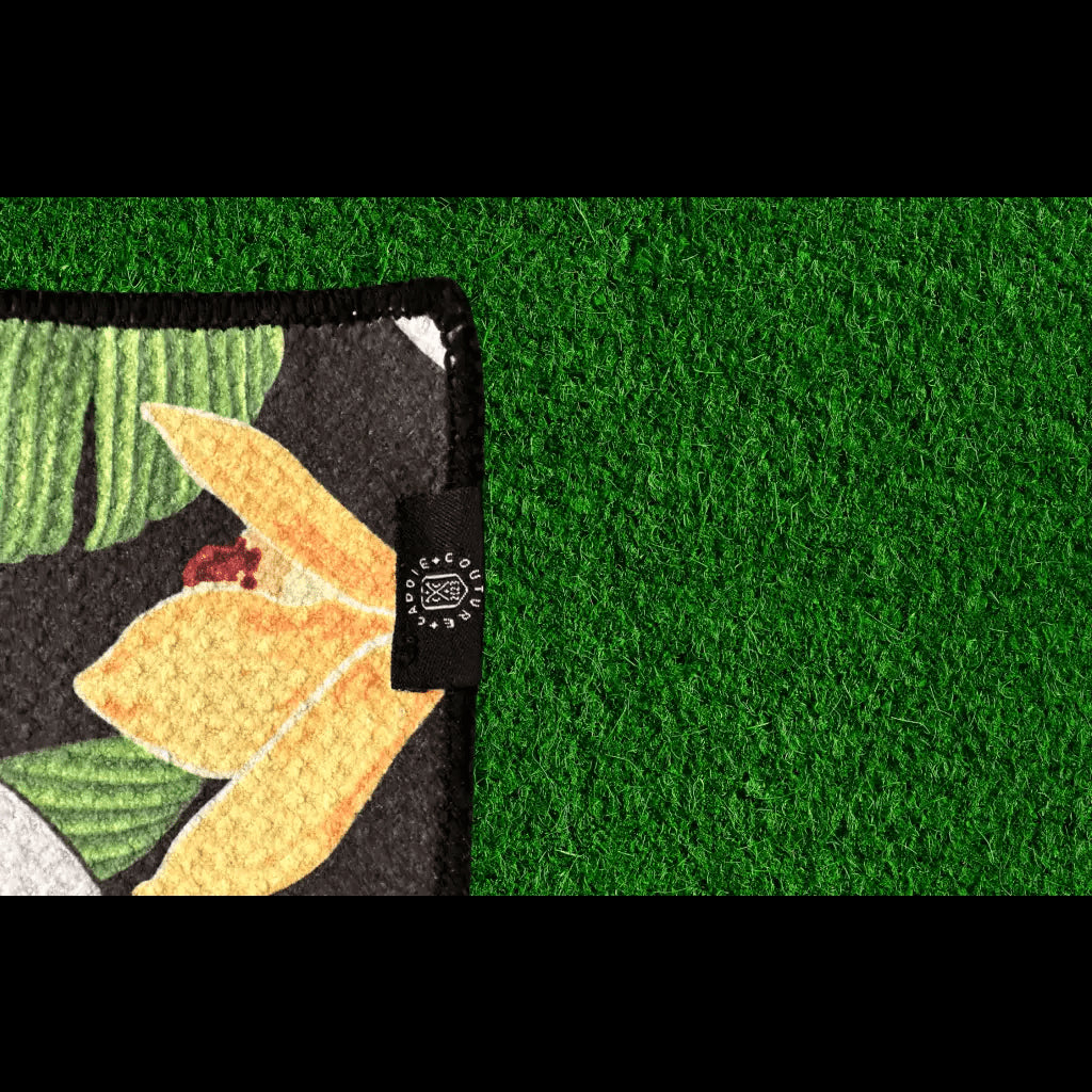 skull design golf towel corner
