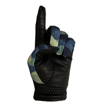 Camo Golf Glove black leather