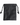 Black drawstring pouch on a white background