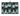 Towel with black and green abstract pattern and 'Caddie Couture' branding.