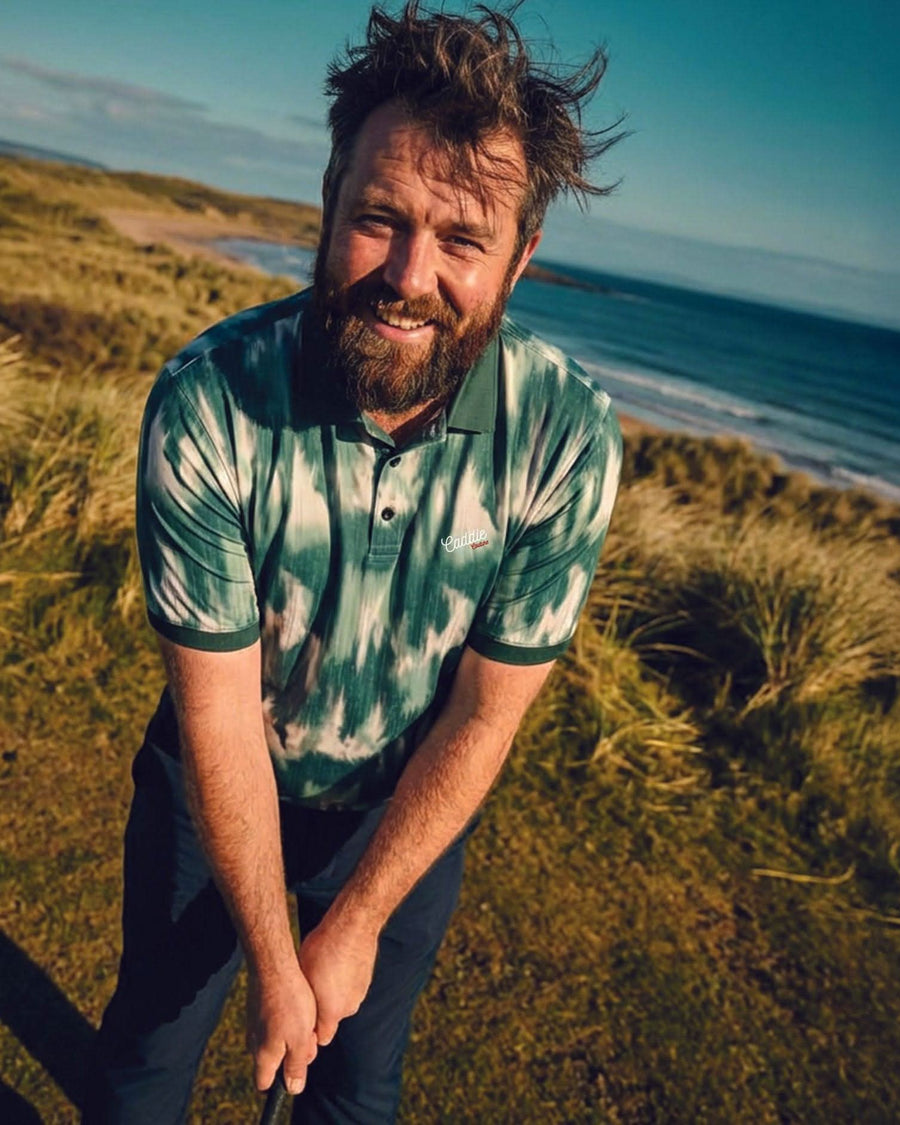 Caddie Couture golf polo detail