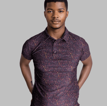 Male Model wearing Fiesta Golf Polo