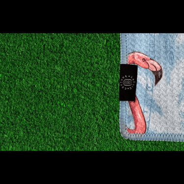 Close Up Of Flamingo Golf Towel