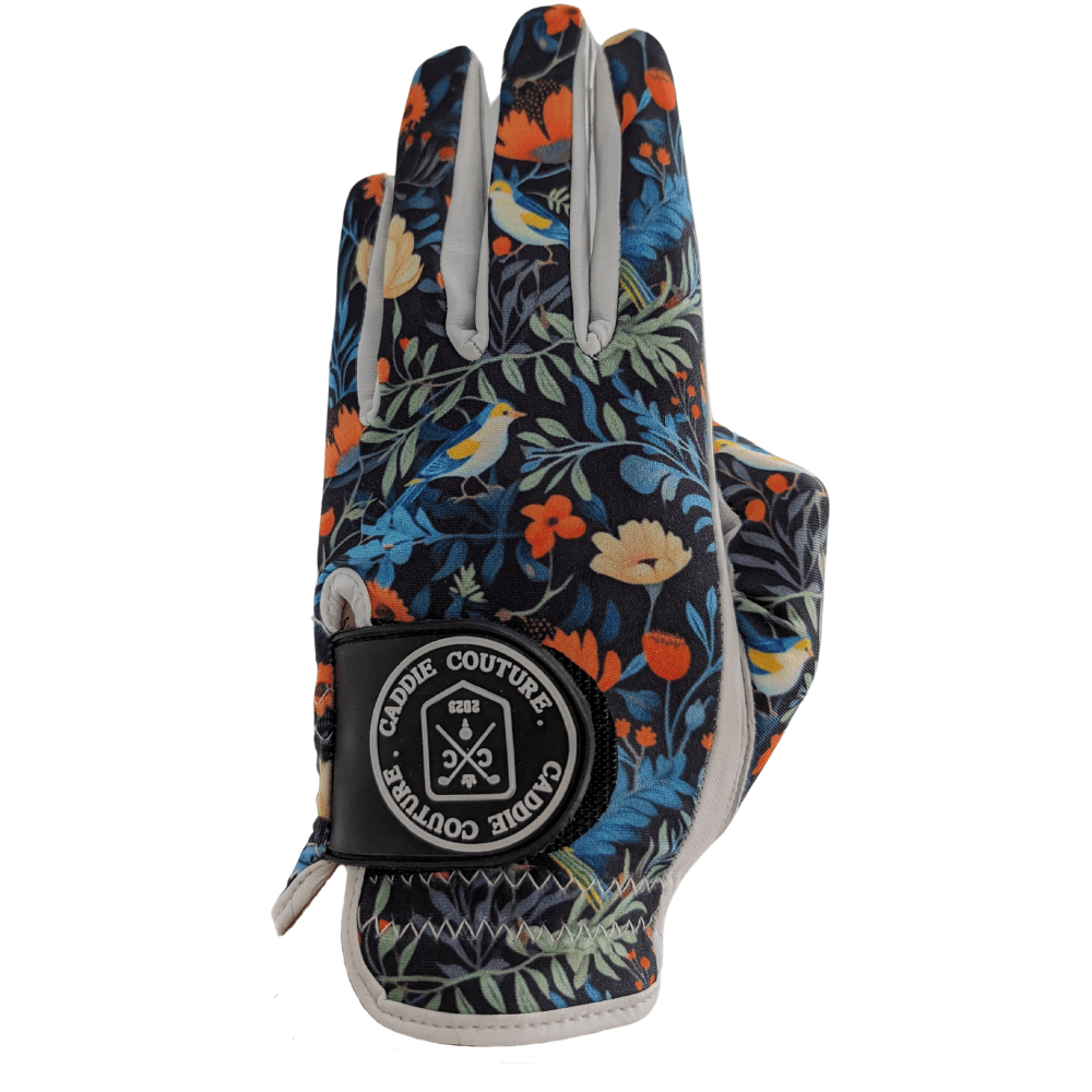 floral golf glove front facing