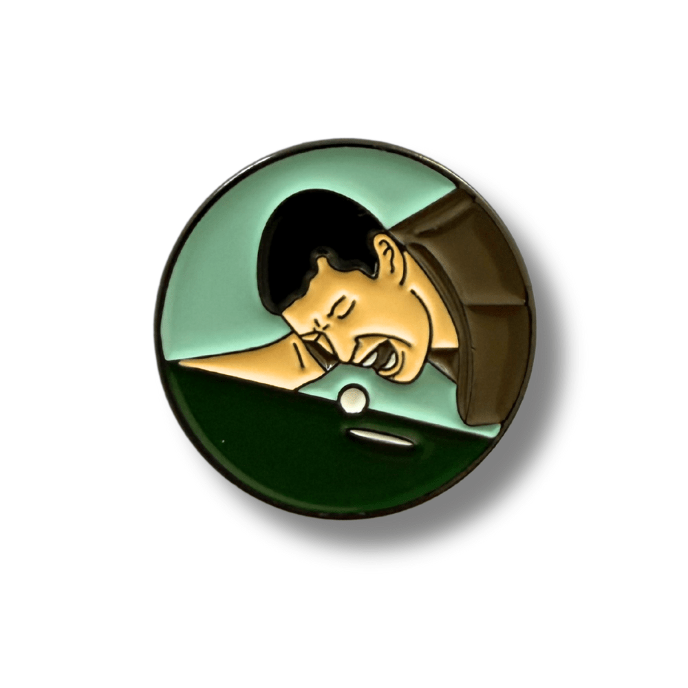 Happy Gilmore Golf Ball Marker on A White Background