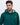 Man wearing a green golf hoodie with a brand logo on a white background