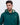Man wearing a green golf hoodie with a brand logo on a white background
