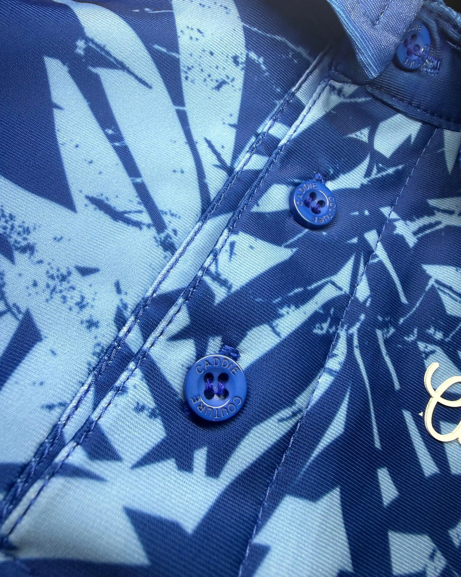 Caddie Couture golf polo detail
