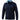 Navy golf pullover with floral collar on a white background