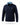Navy golf pullover with floral collar on a white background