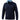 Navy golf pullover with floral collar on a white background