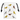 White drawstring pouch with bird illustrations on a white background