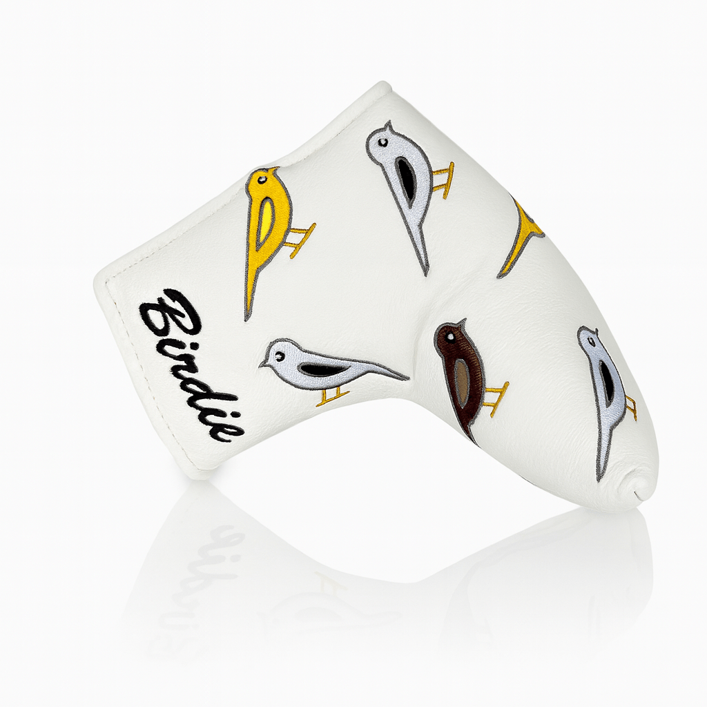 Blade putter head cover with little birds on