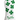 Golf club head cover with green clover designs and 'Lucky' text on a white background