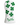 Golf club head cover with green clover designs and 'Lucky' text on a white background